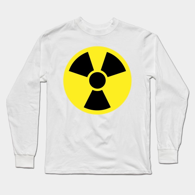 Nuclear radiation sign, nuclear warning symbol - radiation, energy, atomic power Long Sleeve T-Shirt by mrsupicku